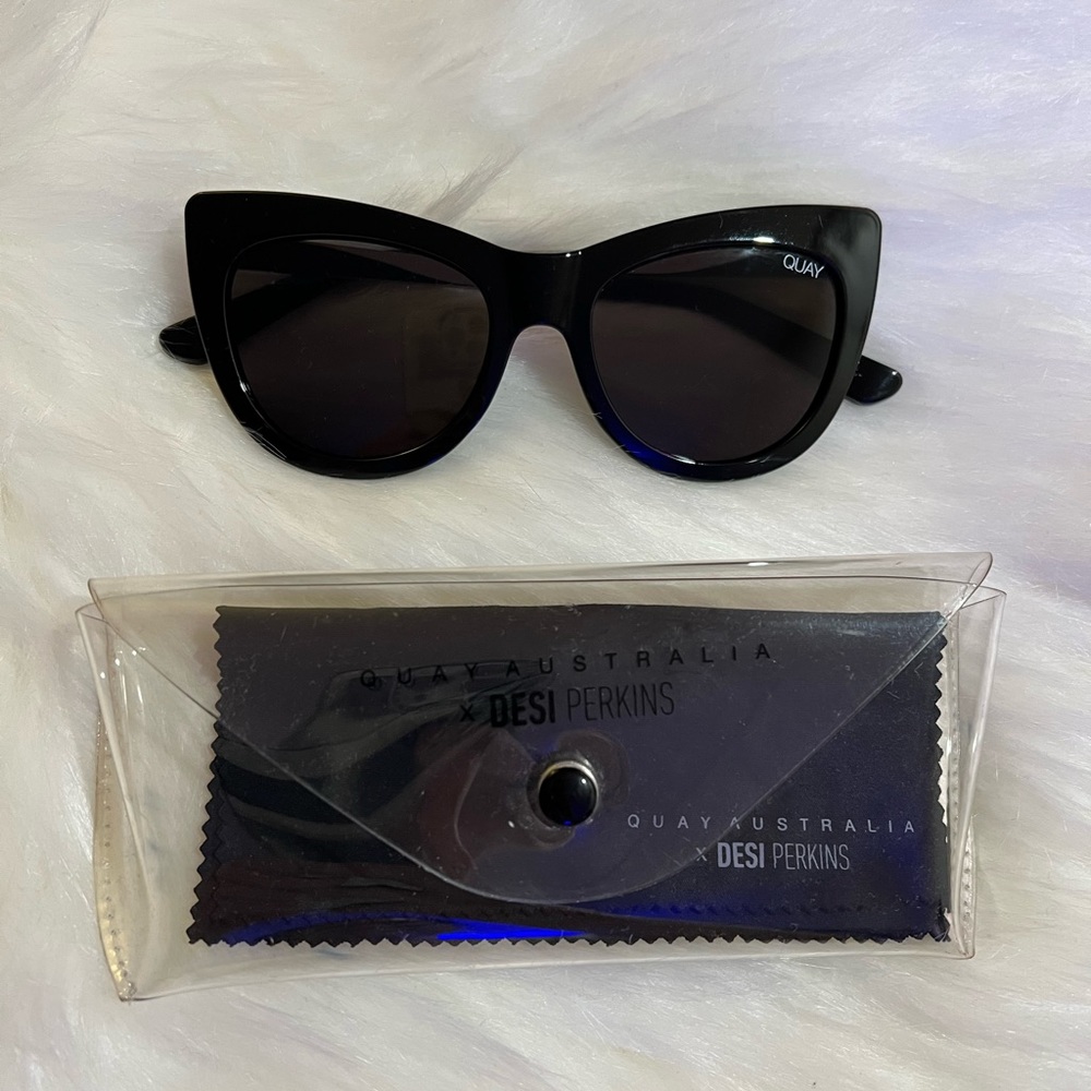 Quay Australia x Desi Perkins Steal a Kiss Cat Eye Sunglasses